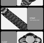 SKM  Watch BLACK CHAIN WITH GREEN PEDAL image 4