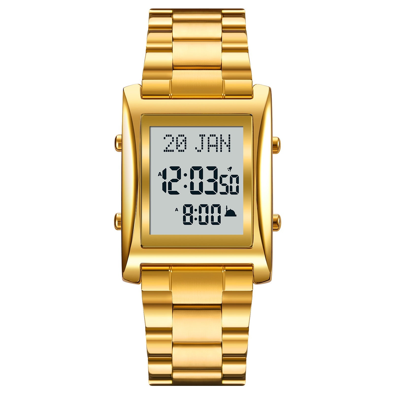 Original SKM Qibla Watch Square Gold  Colour image 1