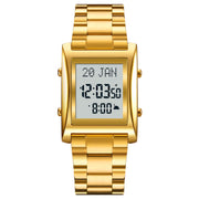 Original SKM Qibla Watch Square Gold  Colour image 1