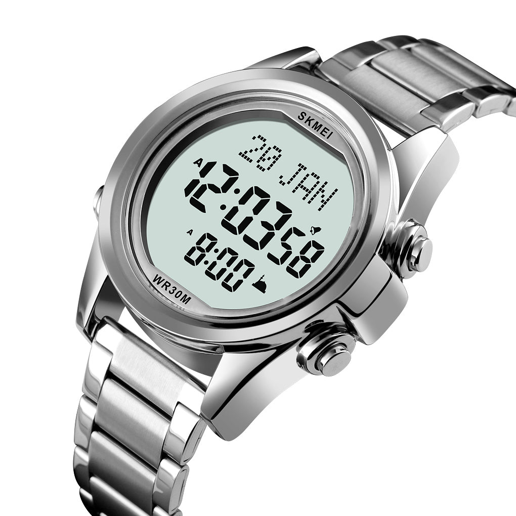 Original SKM Qibla Watch Sliver Colour image 1