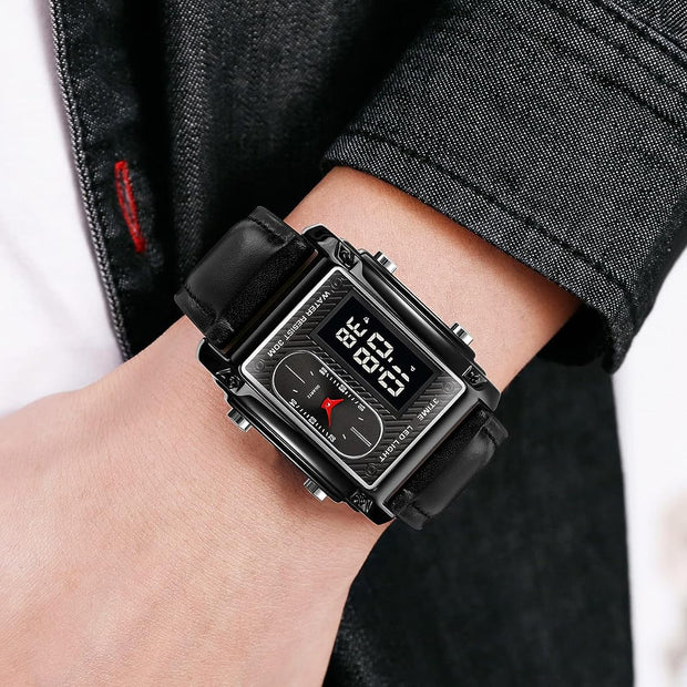 Original SKM Black belt Square Dual time image 8
