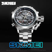 SKM  Watch Sliver With Heavy Weight Chain and Heavy Weight Dial image 1
