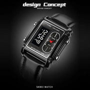 Original SKM Black belt Square Dual time image 1