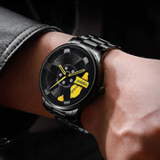 Original allroy rim Watch Black Chain with Yellow dial image 3