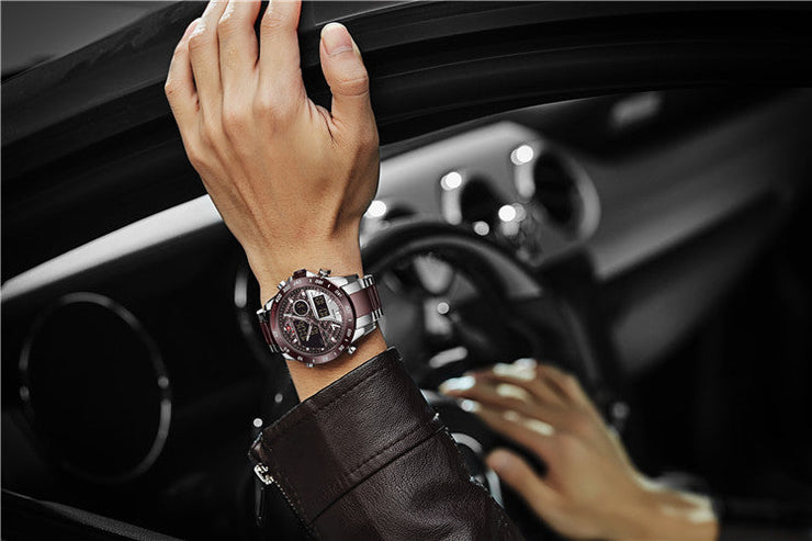 Original naviforce Dual time With Heavy Weight Chain image 3