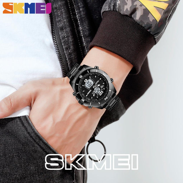 Original SKM Dual time Black Colour image 1