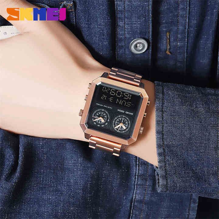 Original SKM Three Machine Watch Rose Gold Colour image 3