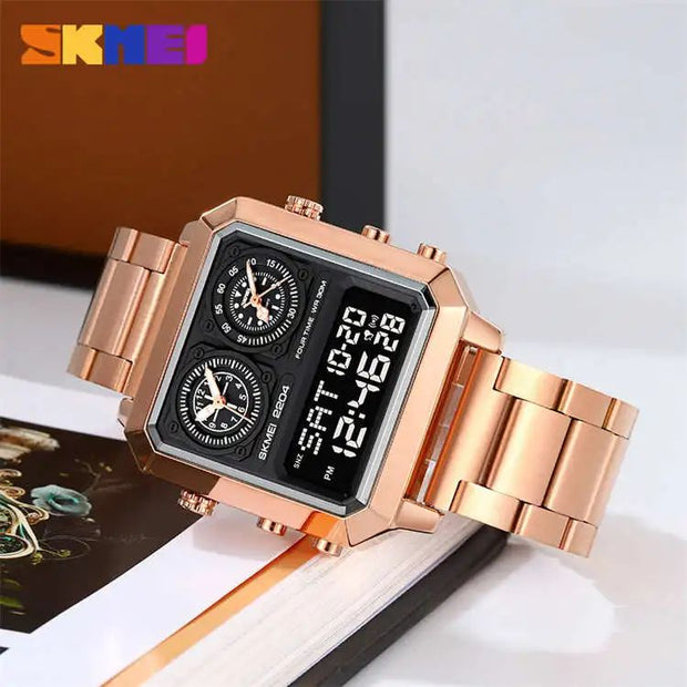 Original SKM Three Machine Watch Rose Gold Colour image 2