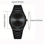 Arabic Dial full Mat Black chain image 6