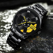 Original allroy rim Watch Black Chain with Yellow dial image 1