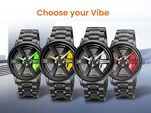 SKM  Watch BLACK CHAIN WITH WHITE PEDAL image 1