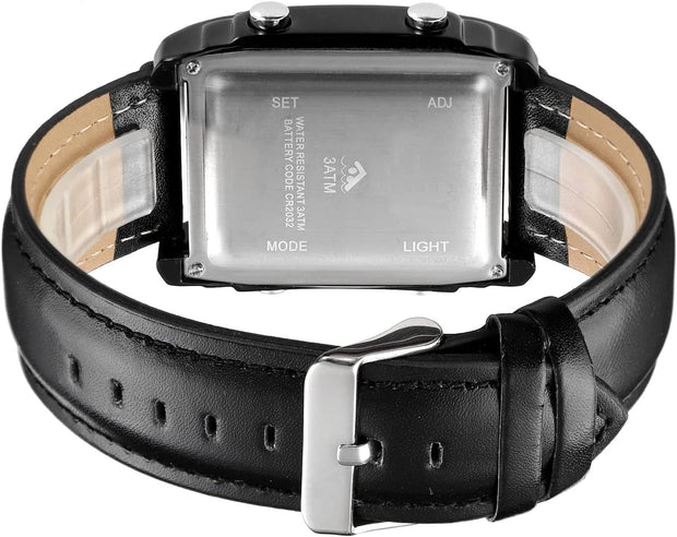 Original SKM Black belt Square Dual time image 4