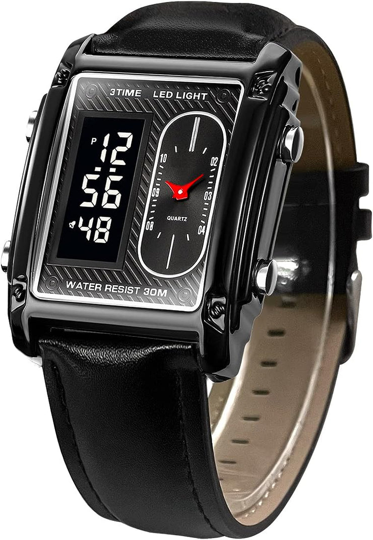 Original SKM Black belt Square Dual time image 3