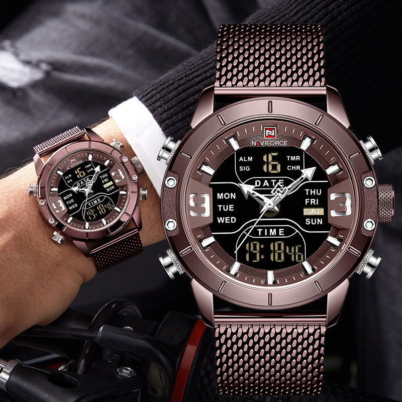 Original naviforce with Copper Shepard Chain . image 0