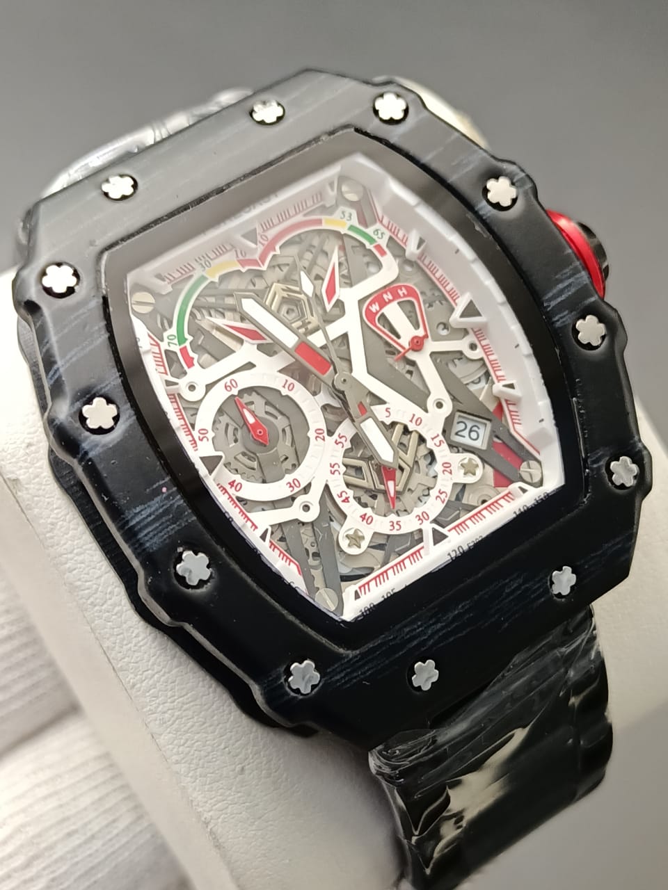 Original Forecast Big Face Chronograph Working Watch Black Colour image 6