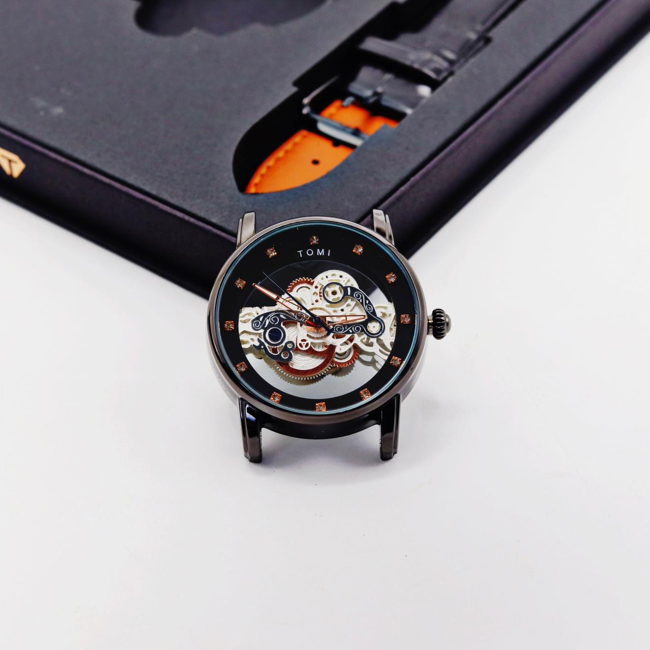 Tomi – FaceGear – Dual Strap –Black Bazel with Black Dial image 0
