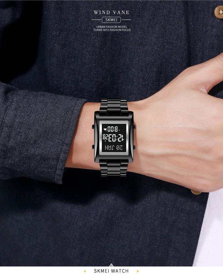 Original SKM Qibla Watch Square Black  Colour image 5