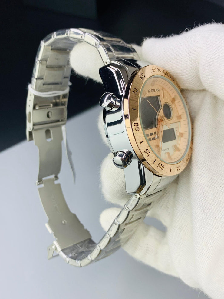 Original X gear Silver Chain With Cream  Dial image 4