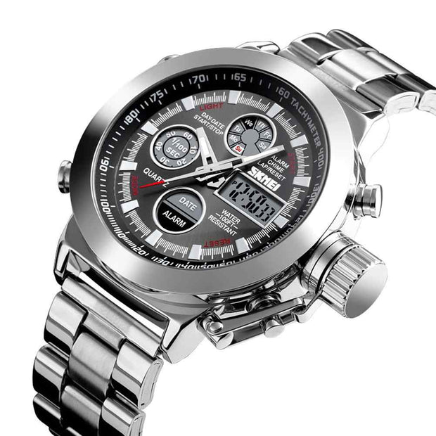 SKM  Watch Sliver With Heavy Weight Chain and Heavy Weight Dial image 2
