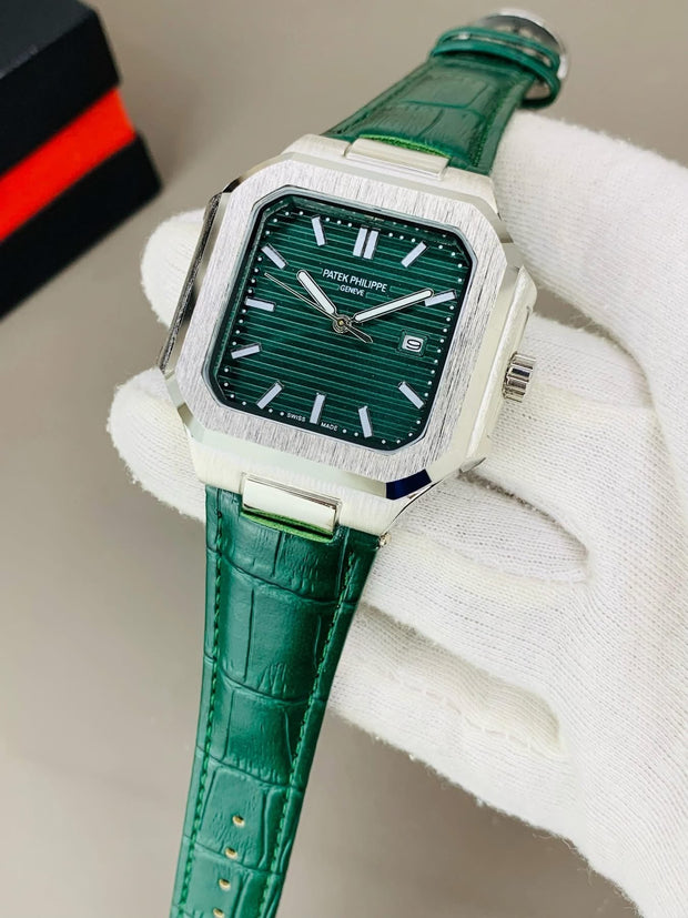 P.P Green Belt With Green Dial