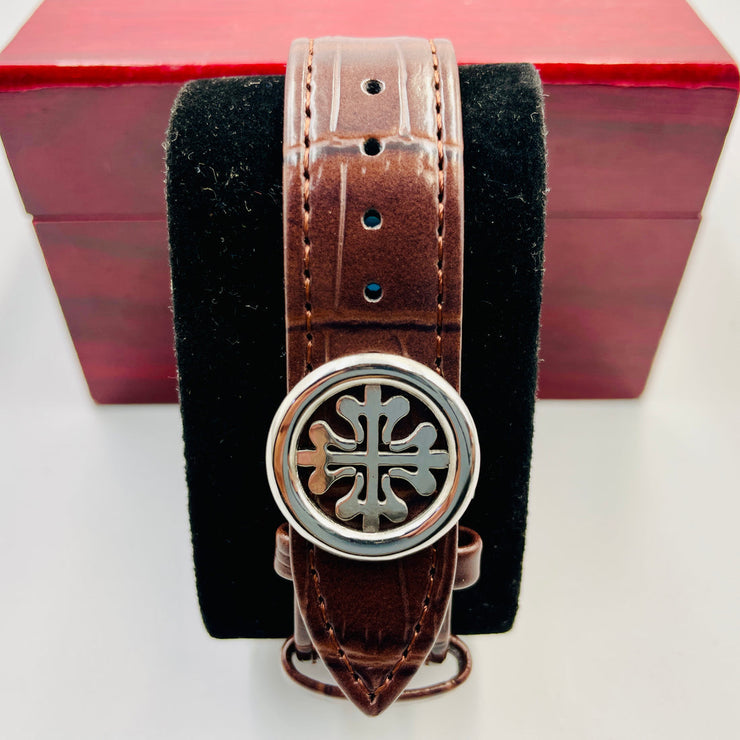 P.P Brown Belt With Brown Dial