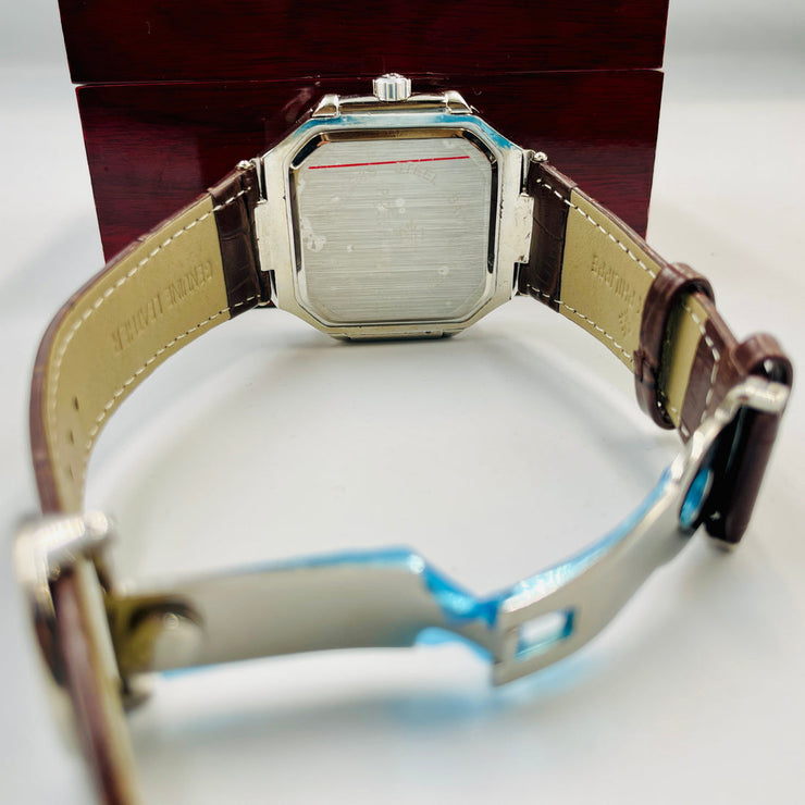 P.P Brown Belt With Brown Dial