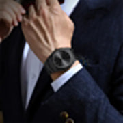 Arabic Dial full Mat Black chain image 11