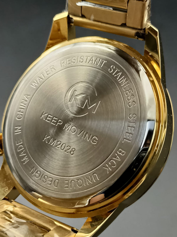 Original Keep Moving Down Sec working Watch Gold colour image 7