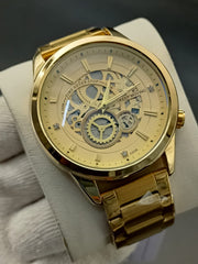 Original Keep Moving Down Sec working Watch Gold colour image 2