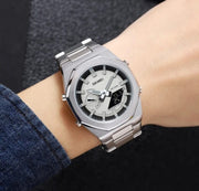 Original SKM World Time Watch Silver image 1