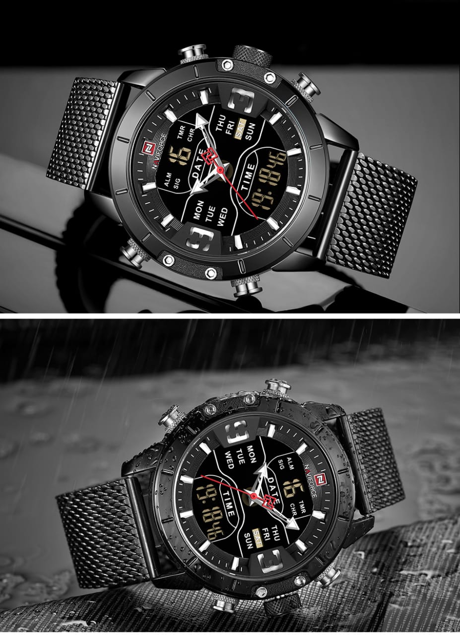 Original naviforce with Black Shepard Chain image 2
