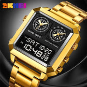 SKM  Three Machine Watch Gold Colour image 0