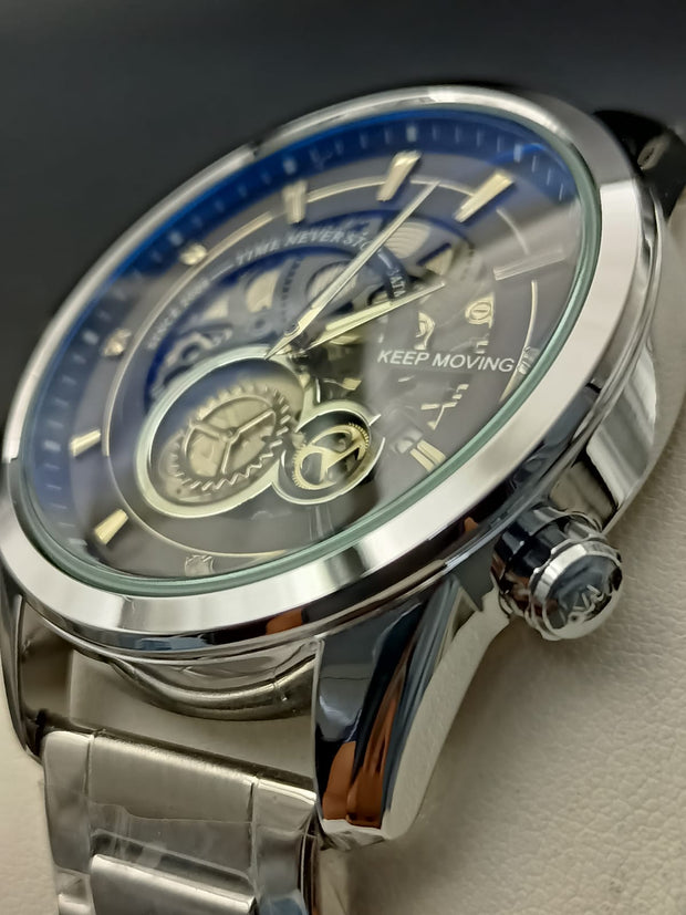 Original Keep Moving Down Sec working Watch Sliver colour image 2