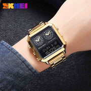 SKM  Three Machine Watch Gold Colour image 3
