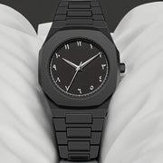 Arabic Dial full Mat Black chain image 8