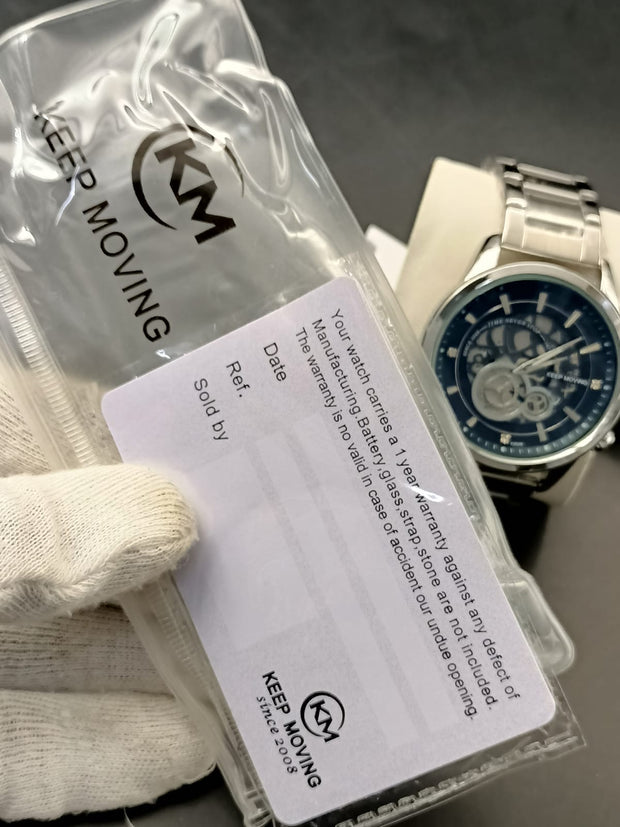 Original Keep Moving Down Sec working Watch Sliver colour image 8