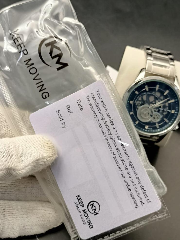 Original Keep Moving Down Sec working Watch Sliver colour image 8