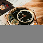 Tomi – FaceGear – Dual Strap –Rose gold Bazel with Black Dial image 3