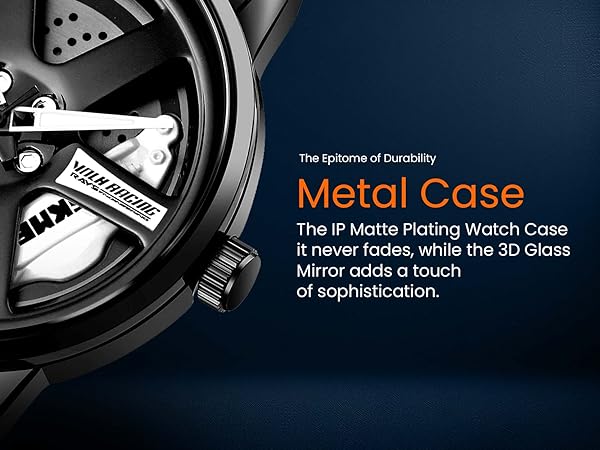SKM  Watch BLACK CHAIN WITH BLUE PEDAL image 1
