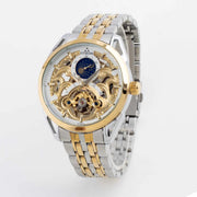Skeleton Automatic Moon Graph Working  Two tone Chain With White Dial image 3