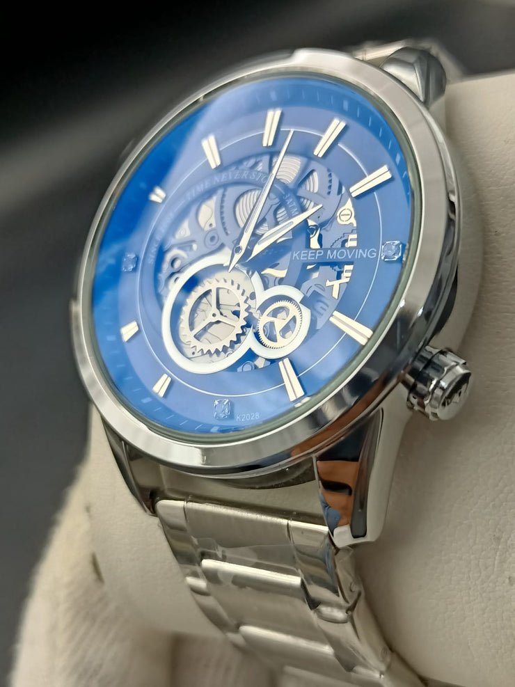 Original Keep Moving Down Sec working Watch Sliver colour image 4