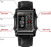 Original SKM Black belt Square Dual time image 2