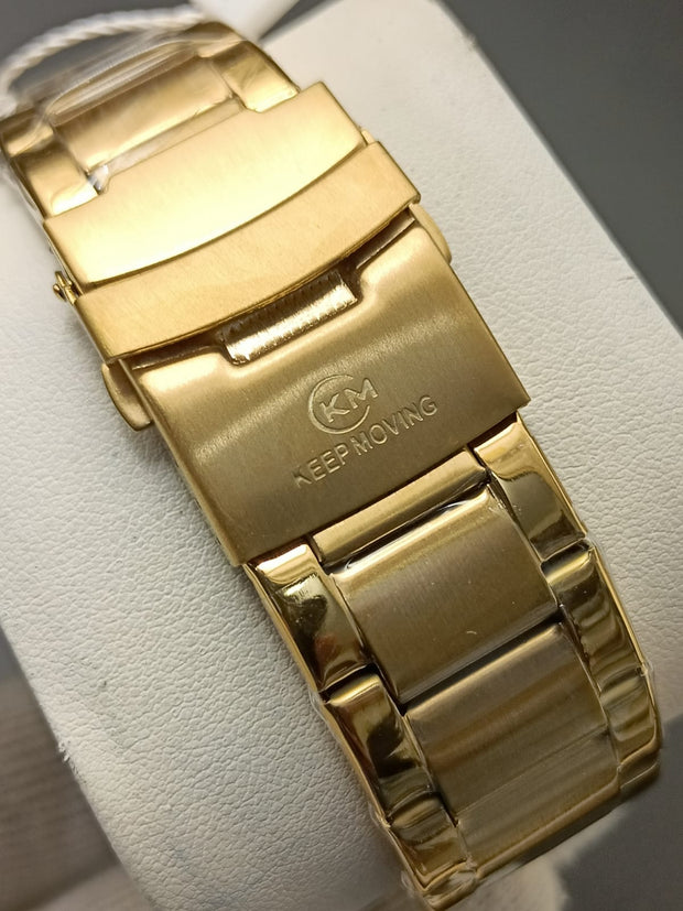 Original Forecast Big Face Chronograph Working Watch Gold Colour image 6