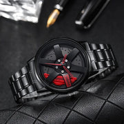 Original allroy rim Watch Black Chain with Red dial image 1